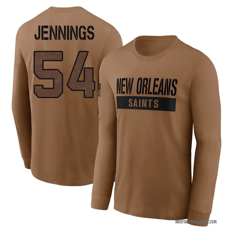 Anfernee Jennings Men's Brown New Orleans Saints 2023 Salute To Service Long Sleeve T-Shirt
