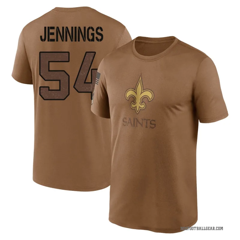 Anfernee Jennings Men's Brown New Orleans Saints 2023 Salute To Service Performance T-Shirt