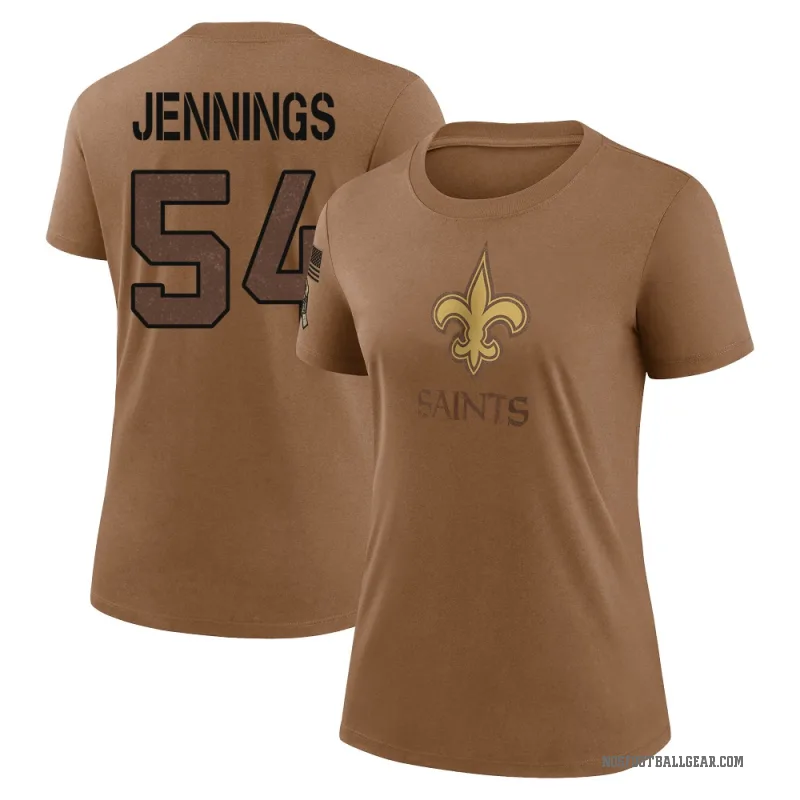 Anfernee Jennings Women's Brown New Orleans Saints 2023 Salute To Service Performance T-Shirt
