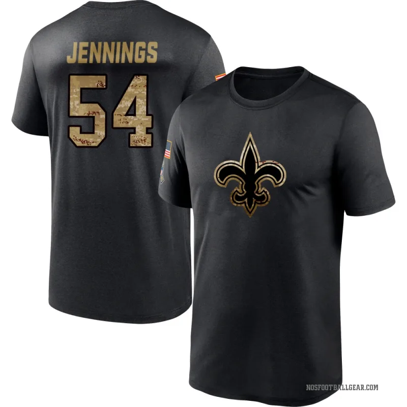 Anfernee Jennings Youth Black New Orleans Saints 2020 Salute To Service Performance T-Shirt