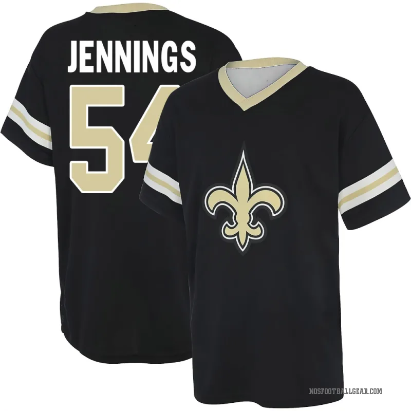 Anfernee Jennings Youth Black New Orleans Saints Game Day V-Neck T-Shirt