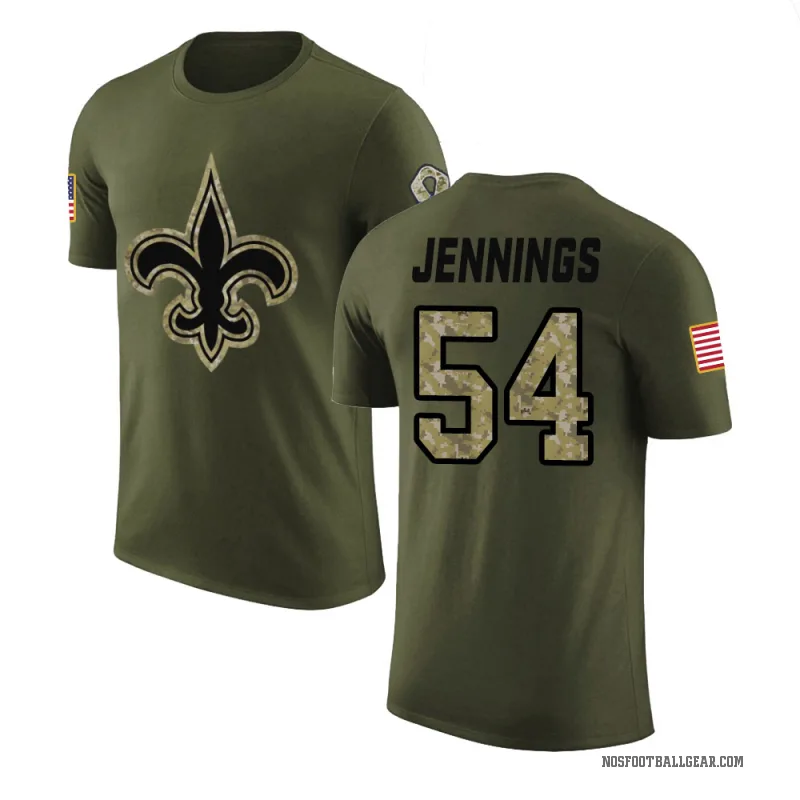 Anfernee Jennings Youth Olive New Orleans Saints Salute to Service T-Shirt