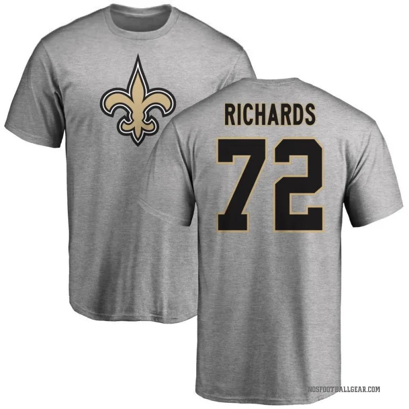 Asim Richards Youth Ash New Orleans Saints Logo T-Shirt -
