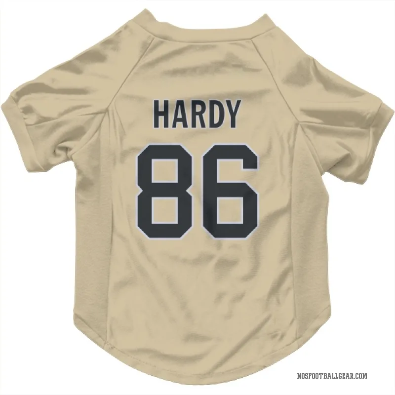 Cody Hardy  Gold New Orleans Saints  Cat & Dog Pet Jersey
