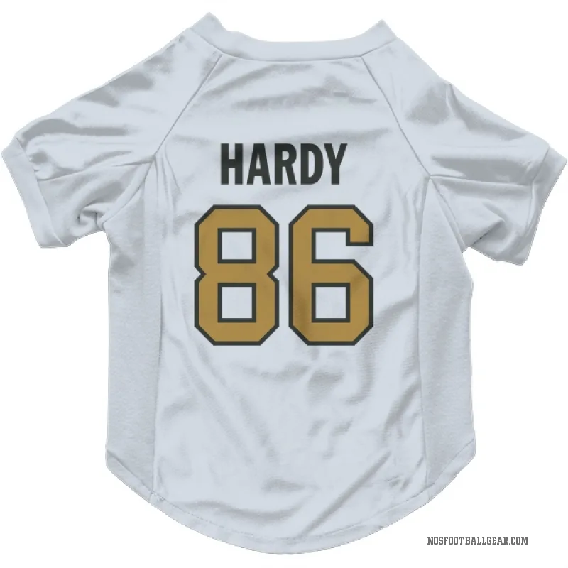 Cody Hardy  Gold New Orleans Saints   White  Cat & Dog Pet Jersey