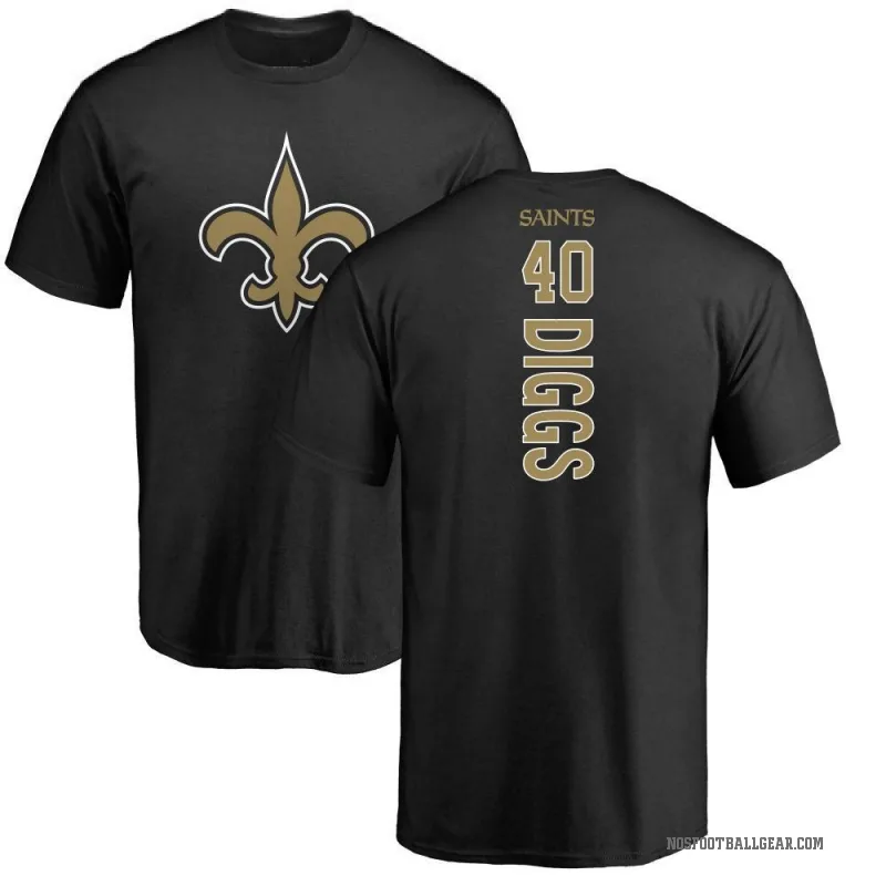 Fadil Diggs Men's Black New Orleans Saints Backer T-Shirt -