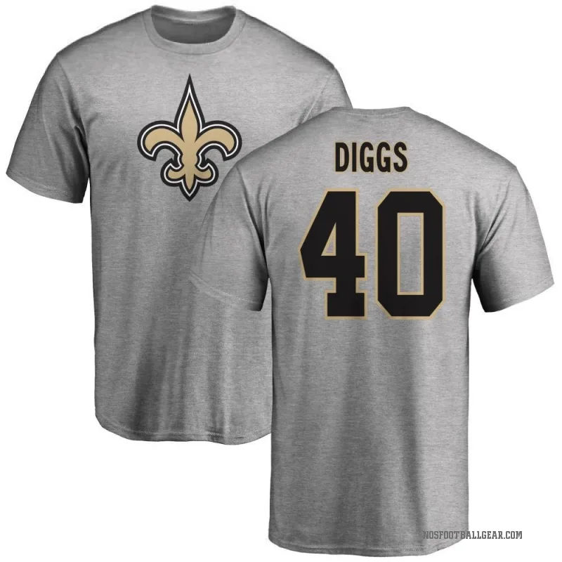 Fadil Diggs Youth Ash New Orleans Saints Logo T-Shirt -