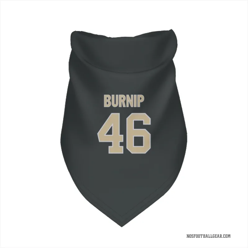 James Burnip  Black New Orleans Saints  Cat & Dog Pet Bandana
