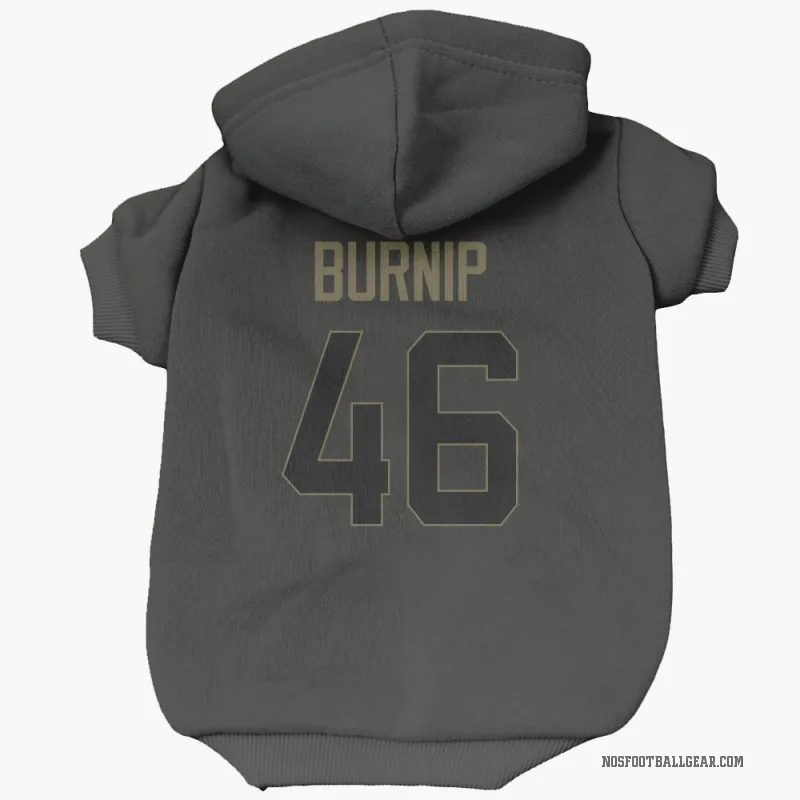 James Burnip  Black New Orleans Saints  Service Cat & Dog Pet Hoodie