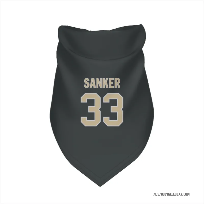 Jonas Sanker  Black New Orleans Saints  Cat & Dog Pet Bandana