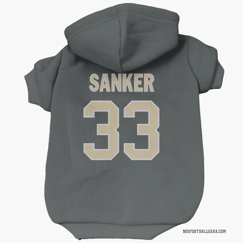 Jonas Sanker  Black New Orleans Saints  Cat & Dog Pet Hoodie