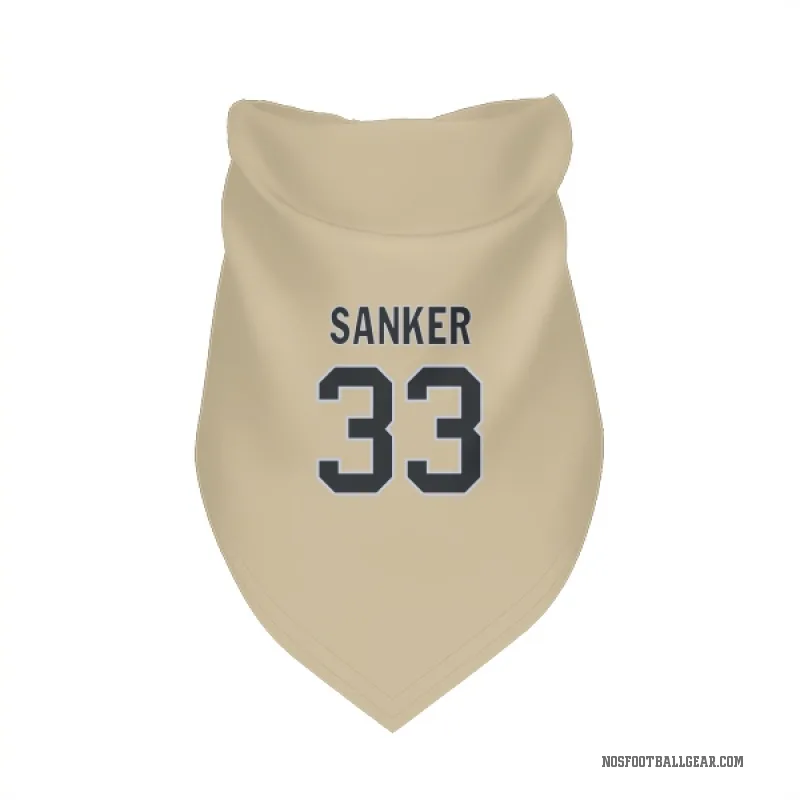 Jonas Sanker  Gold New Orleans Saints  Cat & Dog Pet Bandana