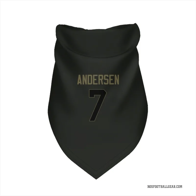 Morten Andersen Black New Orleans Saints Service Cat & Dog Pet Bandana
