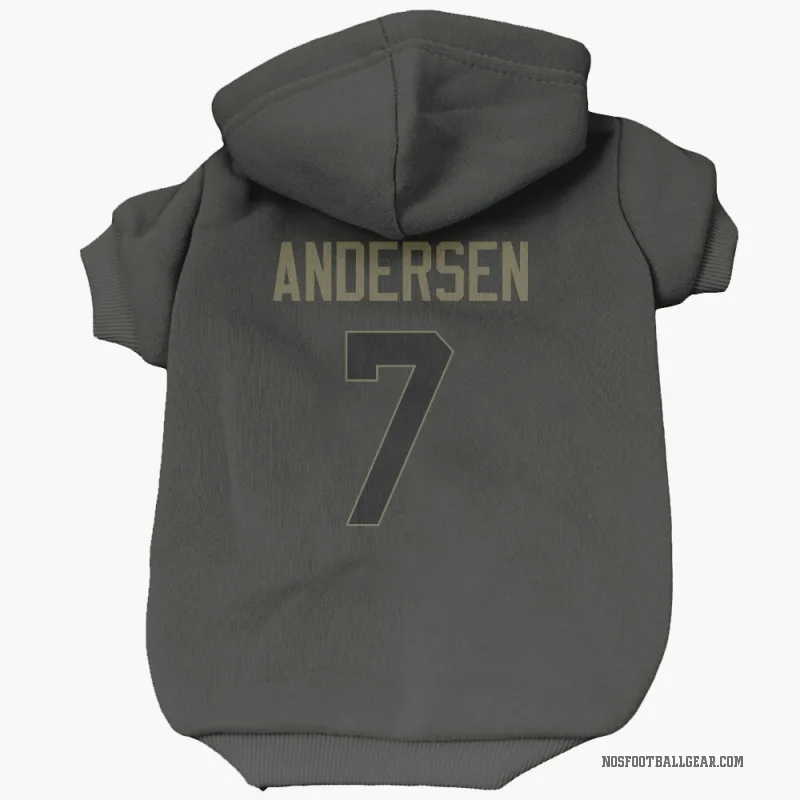 Morten Andersen Black New Orleans Saints Service Cat & Dog Pet Hoodie
