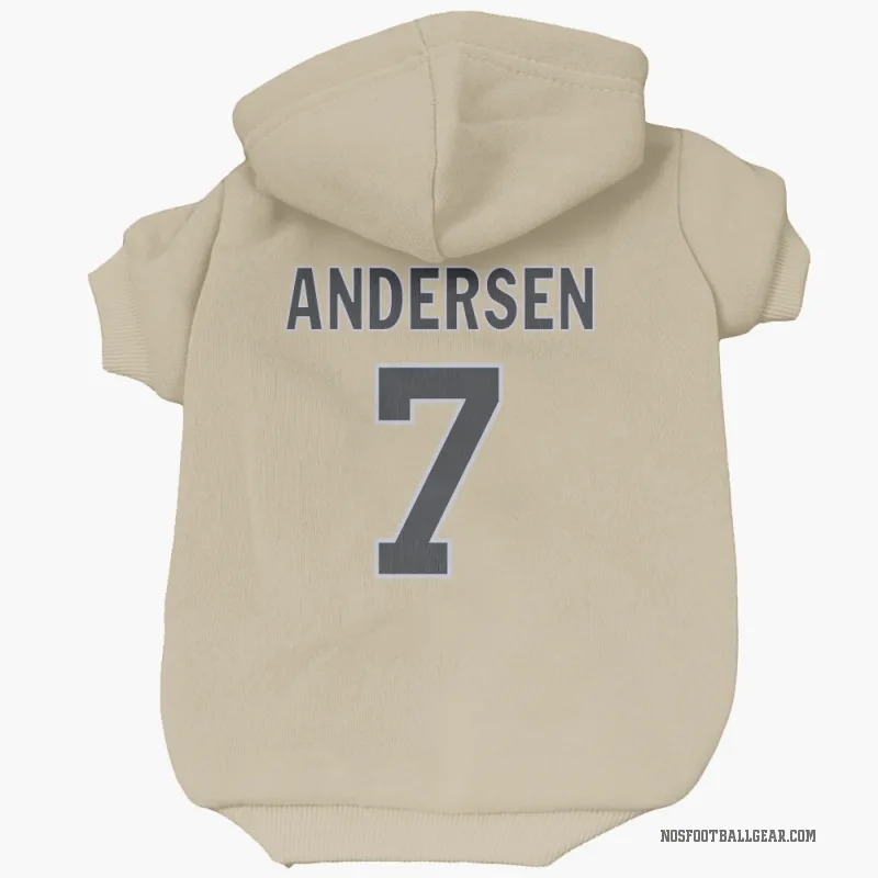 Morten Andersen Gold New Orleans Saints Cat & Dog Pet Hoodie