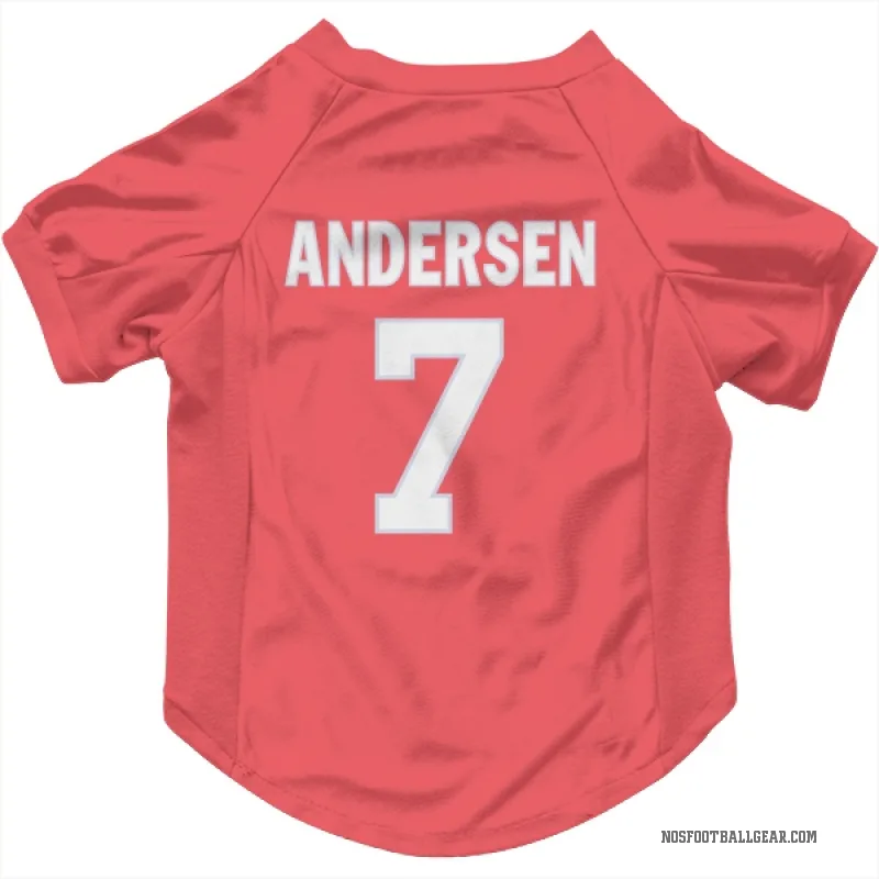 Morten Andersen Pink New Orleans Saints Cat & Dog Pet Jersey