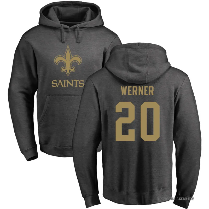 Pete Werner Youth New Orleans Saints Pro Line by Branded Ash One Color Pullover Hoodie