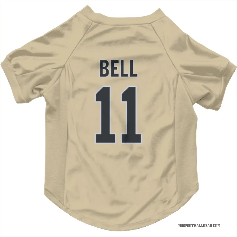 Ronnie Bell  Gold New Orleans Saints  Cat & Dog Pet Jersey