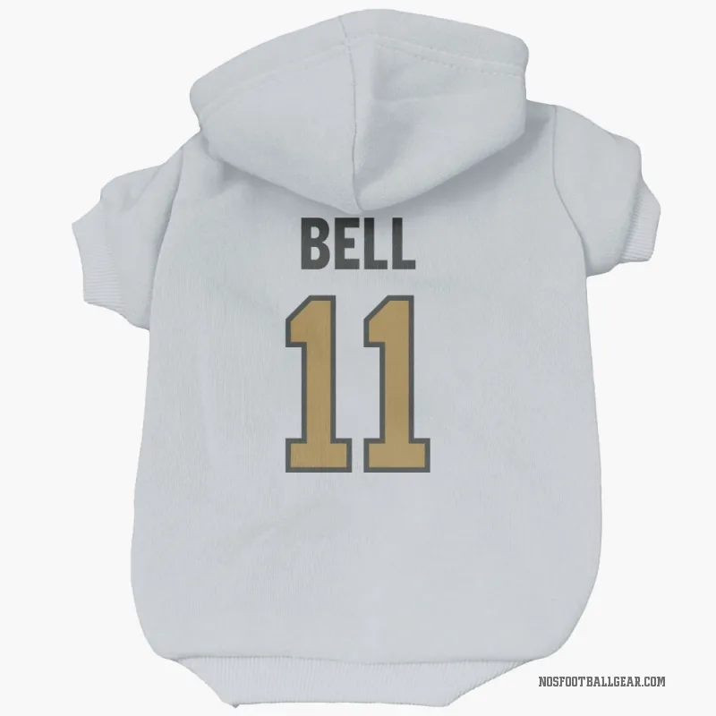 Ronnie Bell  Gold New Orleans Saints   White  Cat & Dog Pet Hoodie