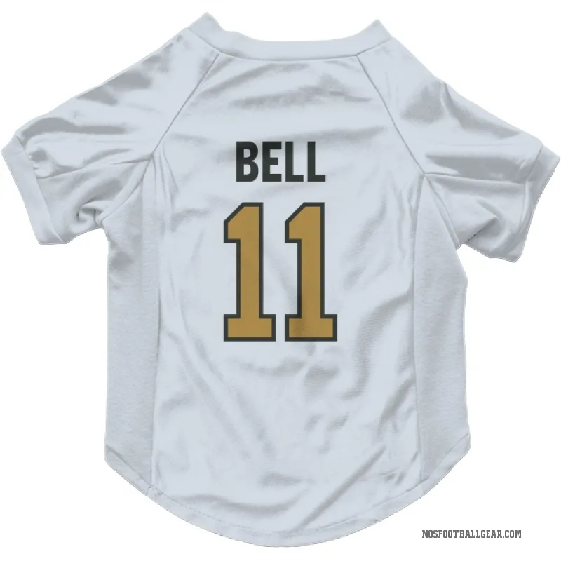 Ronnie Bell  Gold New Orleans Saints   White  Cat & Dog Pet Jersey