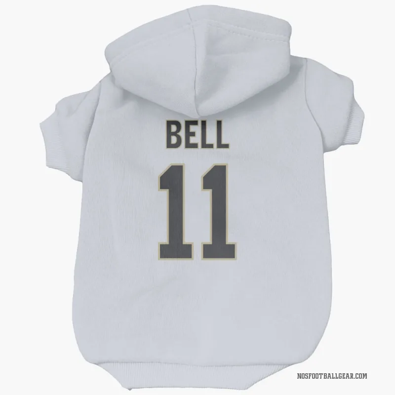 Ronnie Bell  White New Orleans Saints  Cat & Dog Pet Hoodie