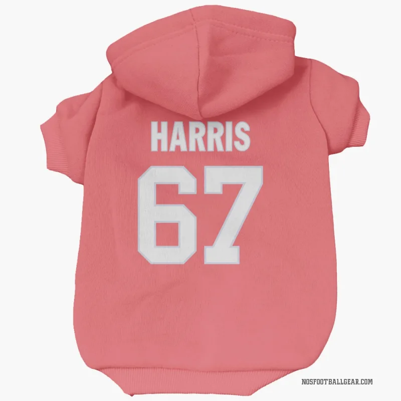 Zxavian Harris  Pink New Orleans Saints  Cat & Dog Pet Hoodie